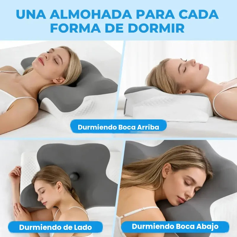 Almohada Ergonómica Ortopédica — Soporte cervical con Memory Foam para dormir sin dolor