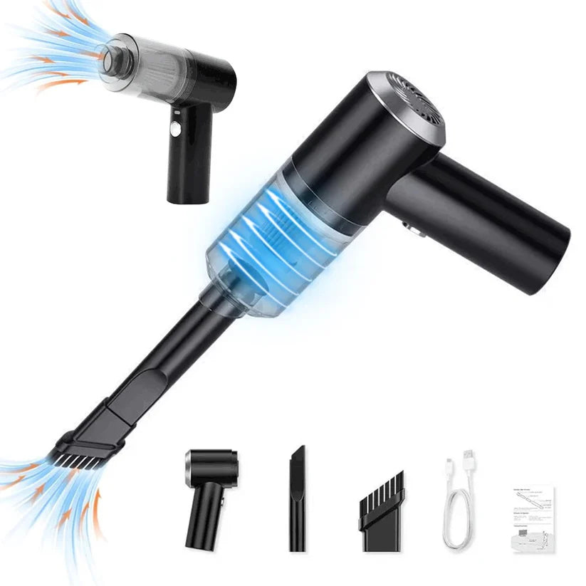 Mini Aspiradora TurboClean 3 en 1 – Potente, Compacta y Sin Esfuerzo