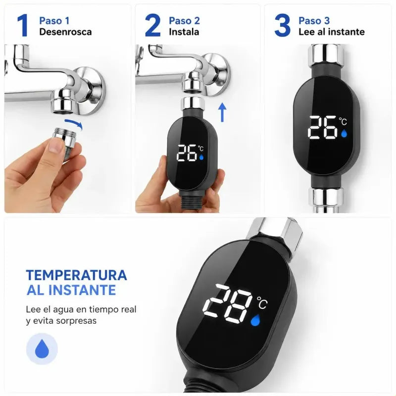 Instalación en 3 pasos: desenrosca, instala, lee al instante