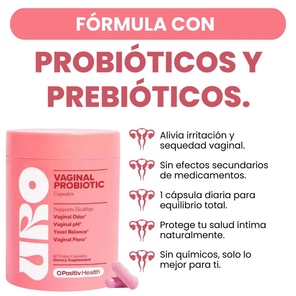 URO Probio™ – 🌸 Probiótico femenino para equilibrio de pH, salud íntima y urinaria