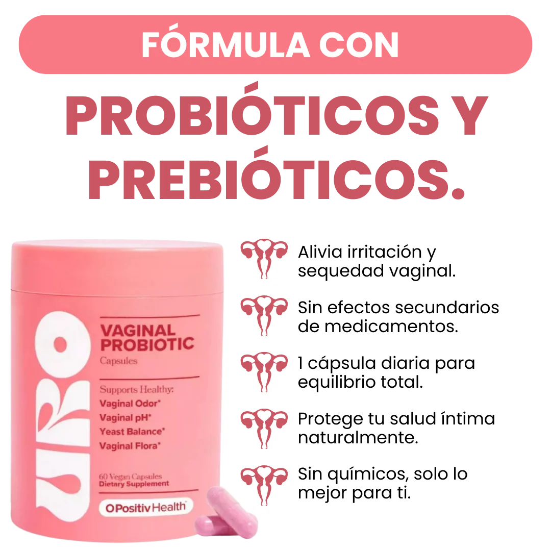 URO Probio™ – 🌸 Probiótico femenino para equilibrio de pH, salud íntima y urinaria