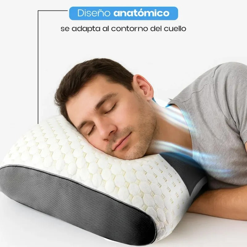 Diseño anatómico que se adapta al contorno del cuello