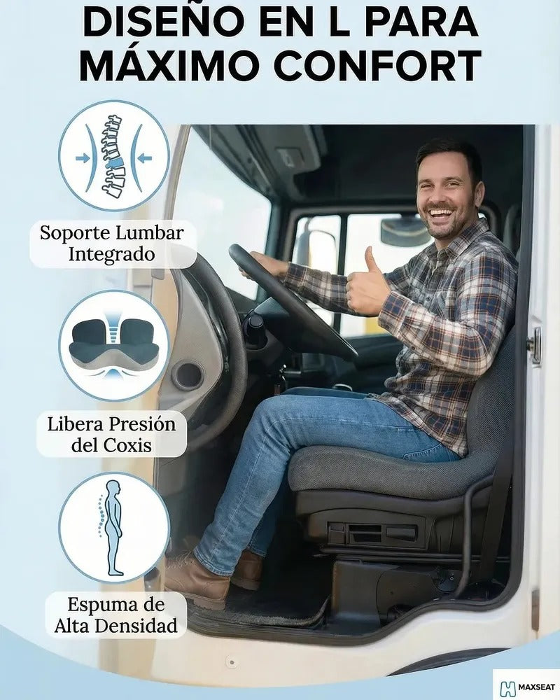 Diseño en L para máximo confort al manejar