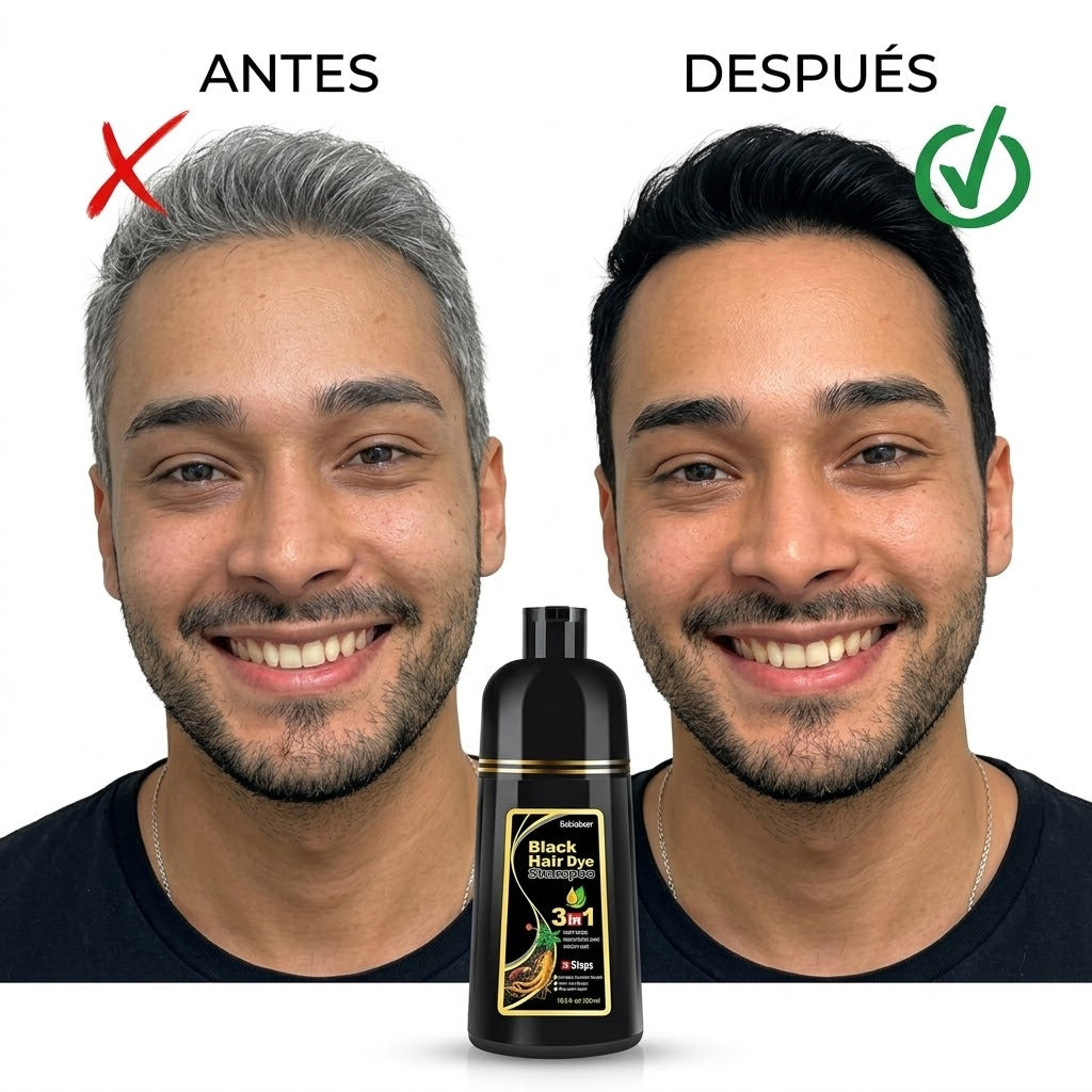CanasOff™ Shampoo 400ml — Cubre Canas en 10 Minutos | Sin Tinte, Sin Salón, Sin Daño