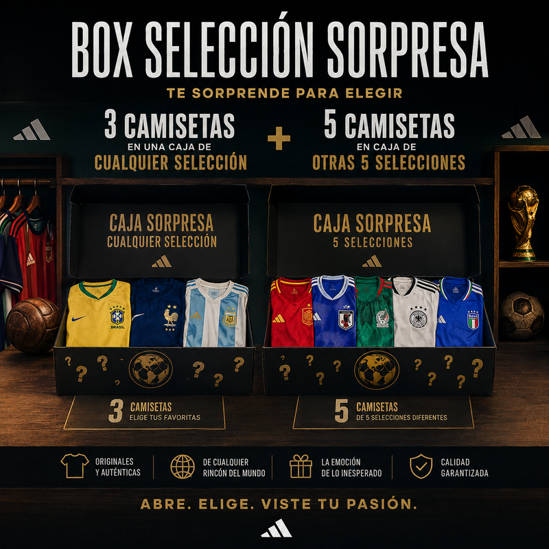 MUNDIAL BOX — Caja Misteriosa Camisetas del Mundial
