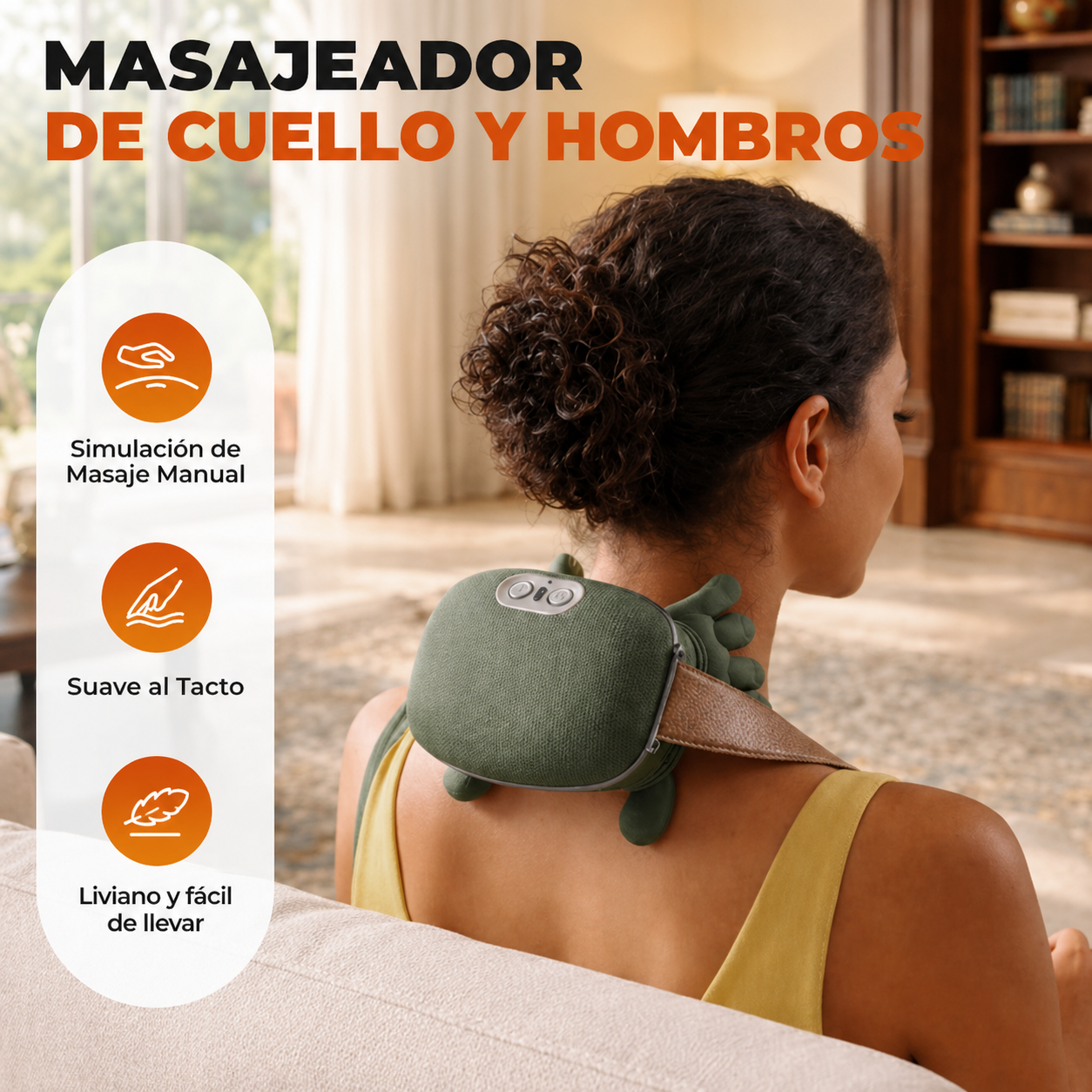 FlowNeck™ — El Masajeador que Relaja tu Cuello en 10 Minutos, sin Salir de Casa