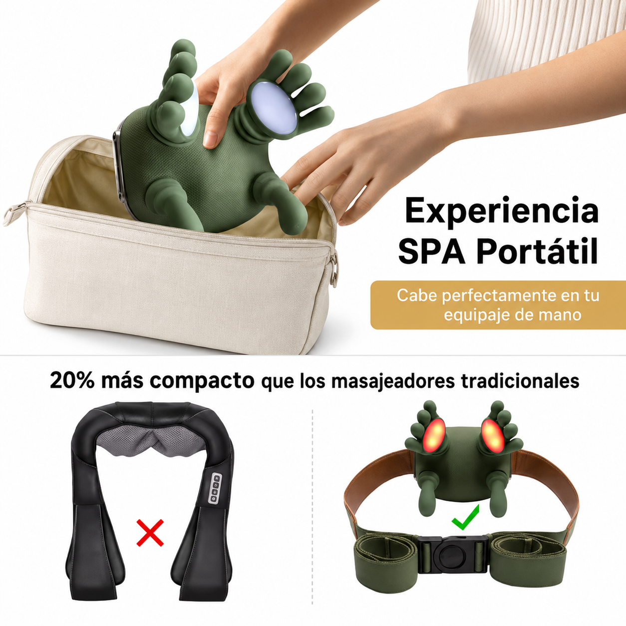 FlowNeck™ — El Masajeador que Relaja tu Cuello en 10 Minutos, sin Salir de Casa