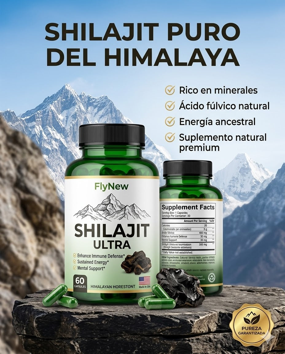 Shilajit Ultra® – Energía, Potencia Sexual y Deseo Masculino